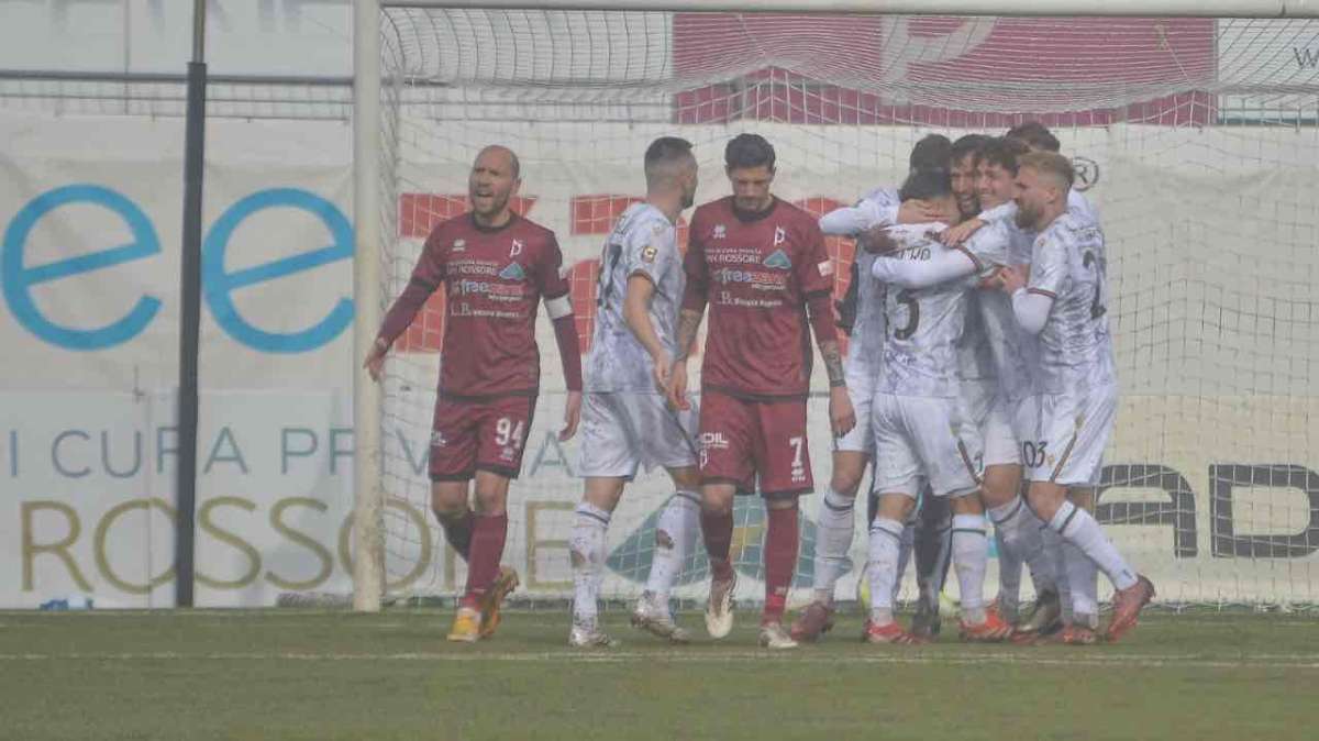 Esultanza Ternana dopo gol al Pontedera - Foto Pontedera Calcio