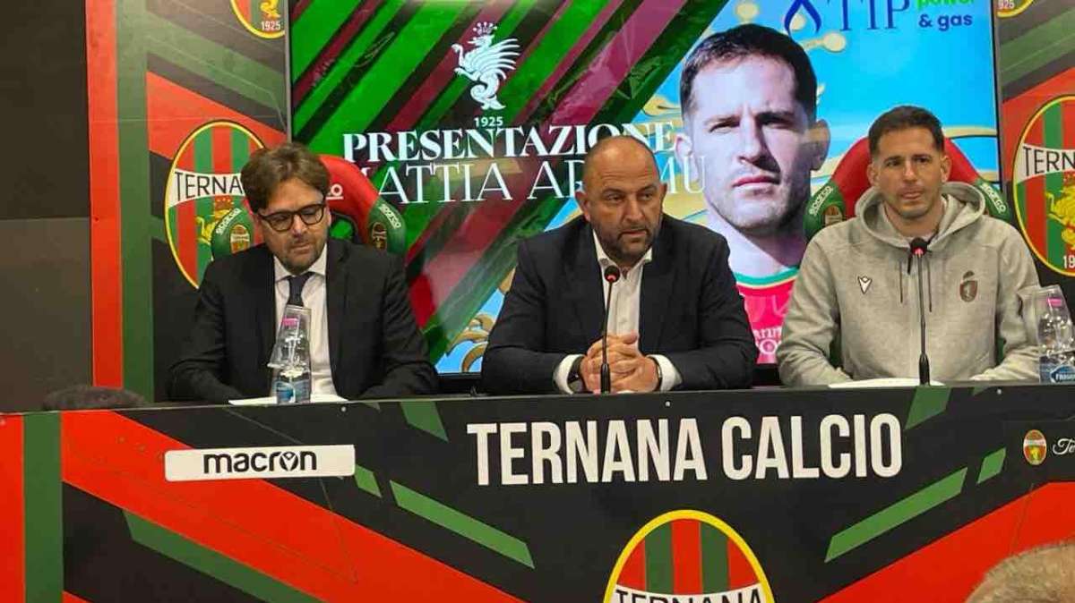 Tonel, Foresti, Aramu conferenza stampa - Foto TernanaNews