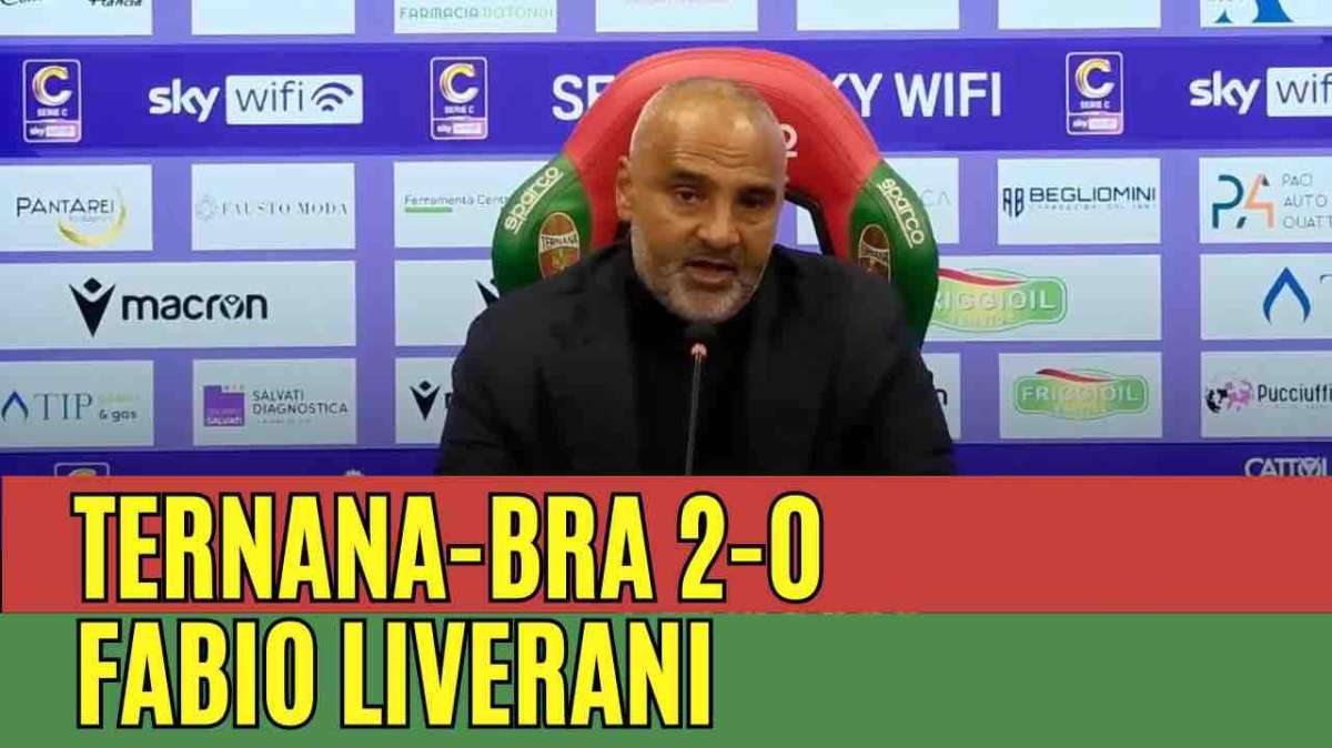 Fabio Liverani post Ternana-Bra 2-0 - Foto TernanaNews