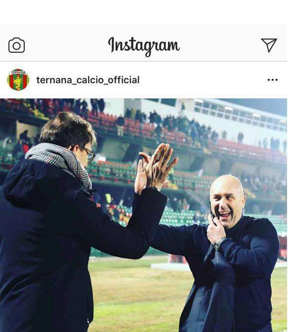 Ternana, e 3! Bandecchi e Tagliavento esultano a fine gara
