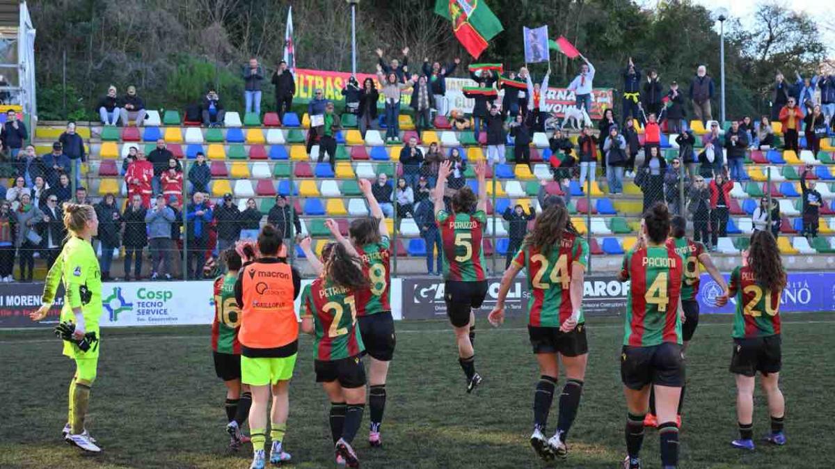 Ternana Women festa post Juve