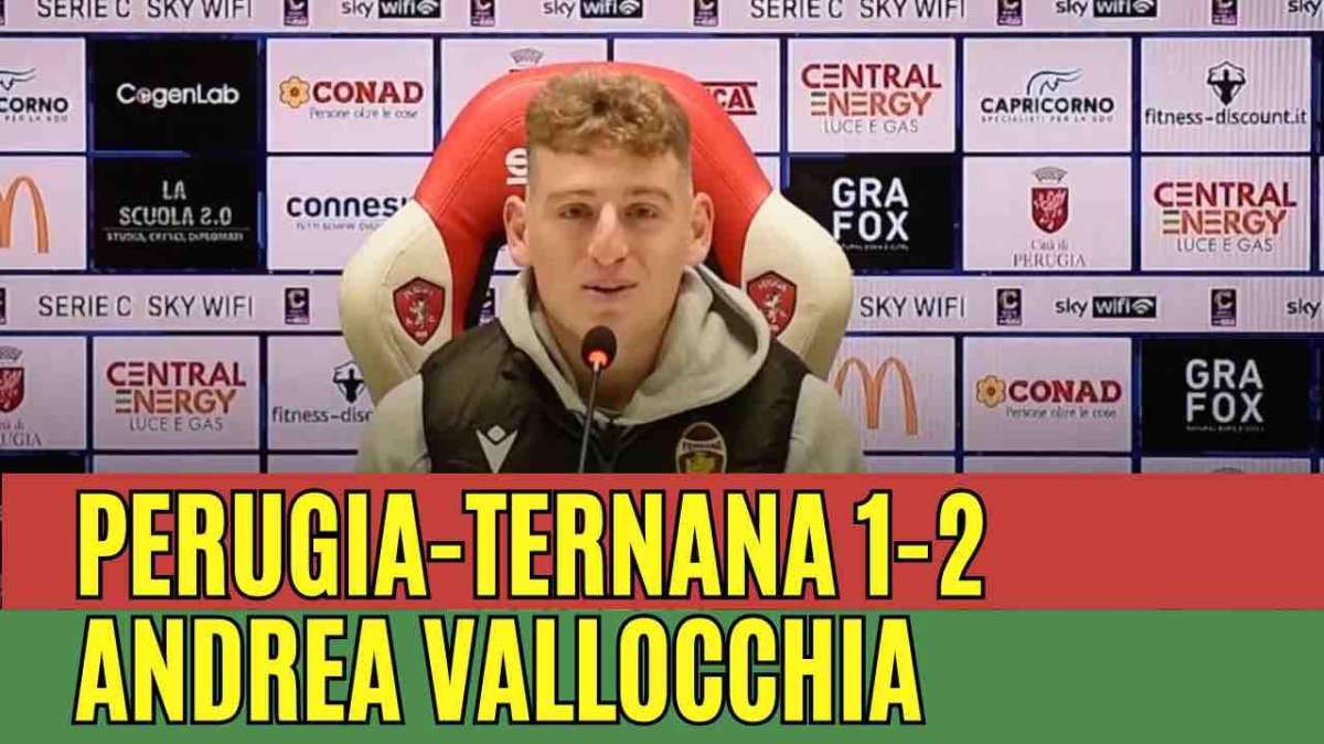 Andrea Vallocchia post Perugia-Ternana 1-2 
