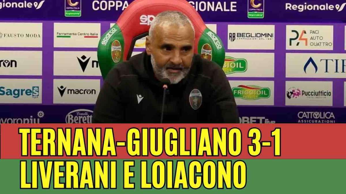 Fabio Liverani post Ternana-Giugliano - Foto TernanaNews