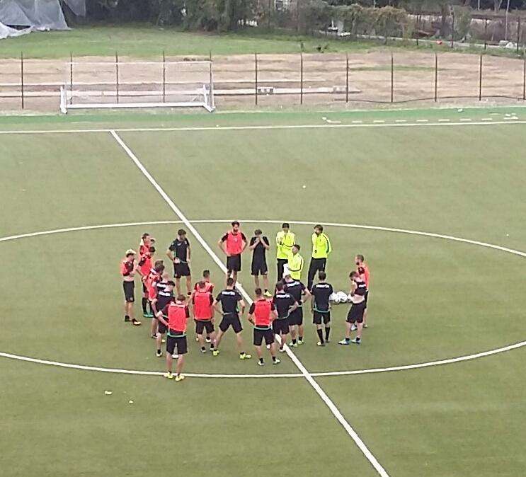 Primo allenamento rossoverde: fuori in tre