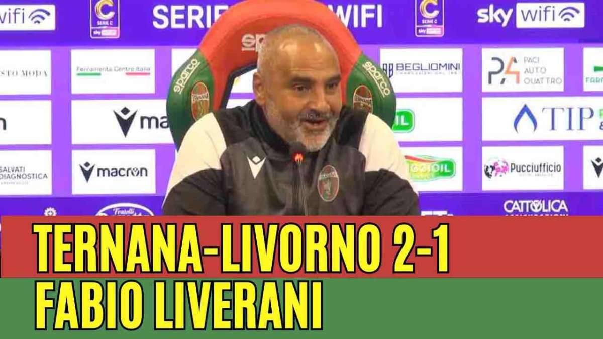Fabio Liverani post Ternana-Livorno 2-1 - Foto TernanaNews