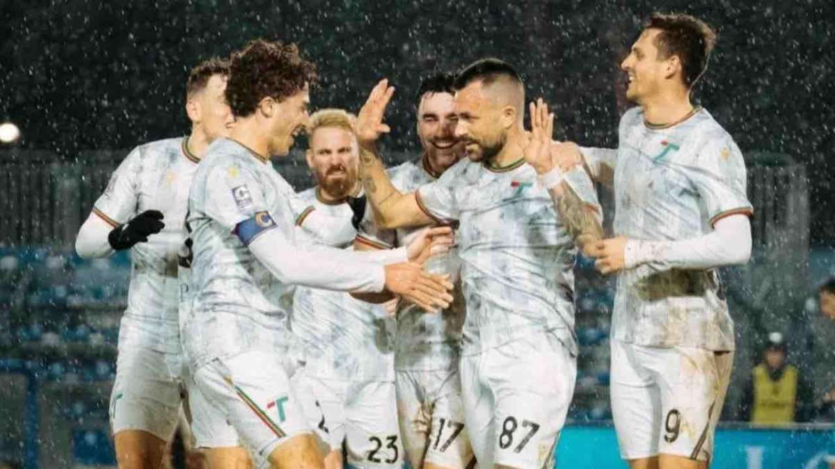 Esultanza gol di Martella al Pineto - Foto Ternana Calcio