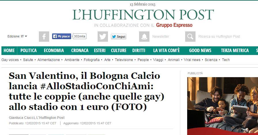 Anche l’Huffington Post su Bologna-Ternana per…