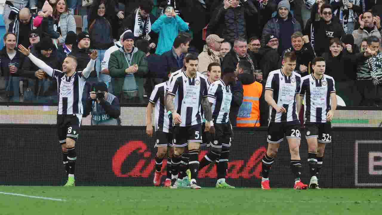 Esultanza Udinese