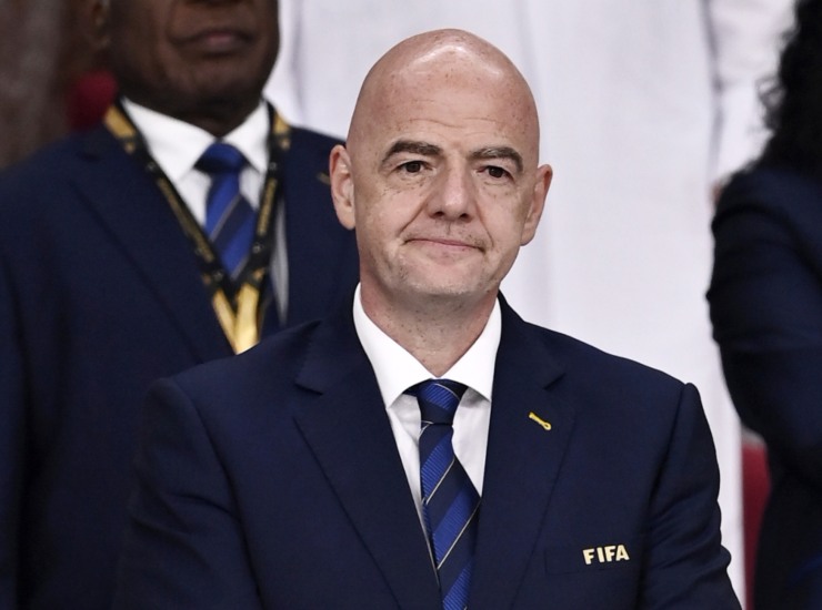Gianni Infantino parla di Cristiano Ronaldo - fonte Lapresse - ternananews.it