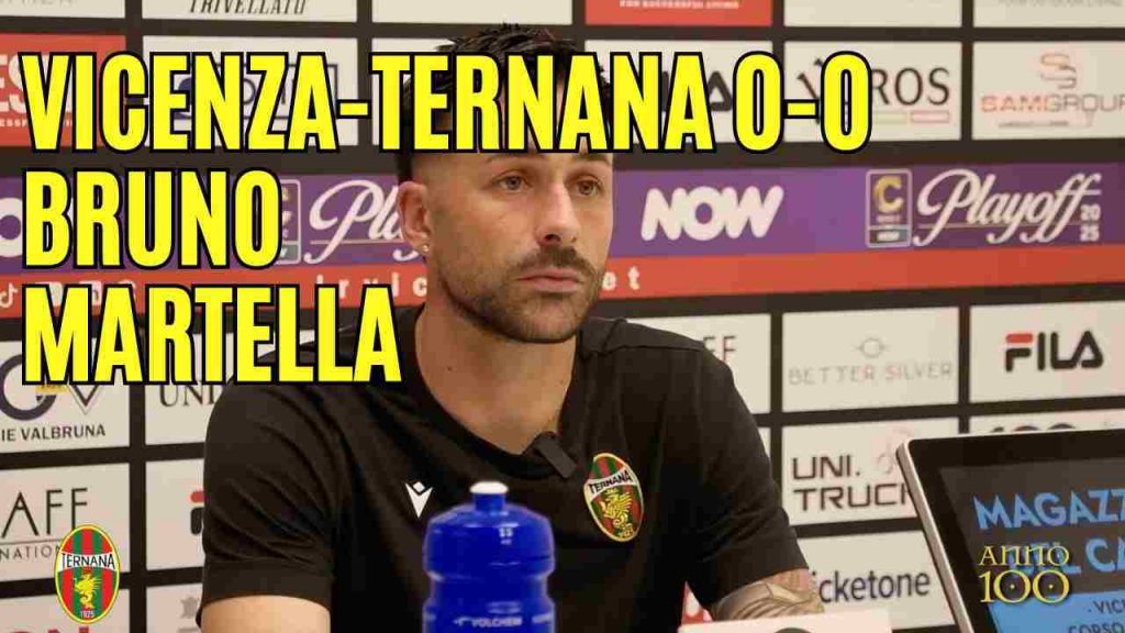 Vicenza-Ternana 0-0, guarda la conferenza stampa di Bruno Martella