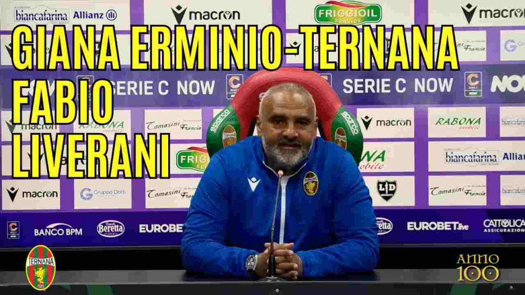 Giana Erminio-Ternana, guarda la conferenza stampa di Liverani