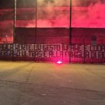Morte Claris, lo striscione della Curva Nord di Terni