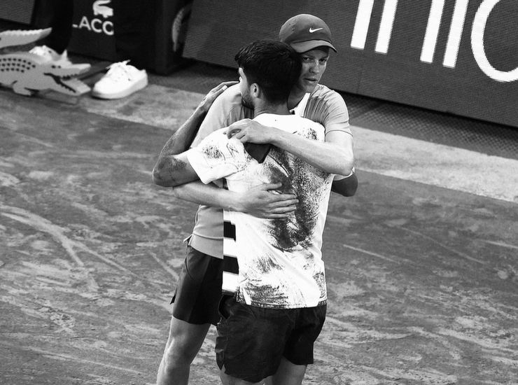 Sinner e Alcaraz dopo la finale del Roland Garros - fonte Instagram - ternananews.it