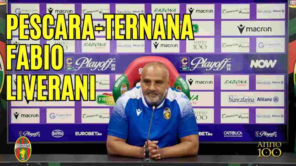 Pescara-Ternana, guarda la conferenza stampa di Fabio Liverani