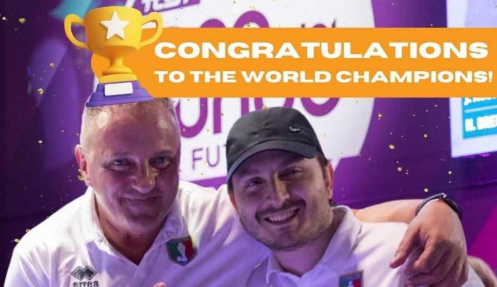 Corrado Montecaggi nella leggenda del calcio balilla: oro e bronzo ai Mondiali di Saragozza