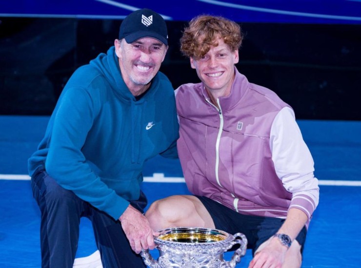 Darren Cahill e Jannik Sinner - fonte X - ternananews.it