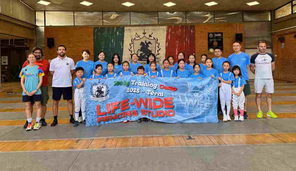 Italy Training Camp: il Circolo Scherma Terni accoglie 25 atleti da Hong Kong