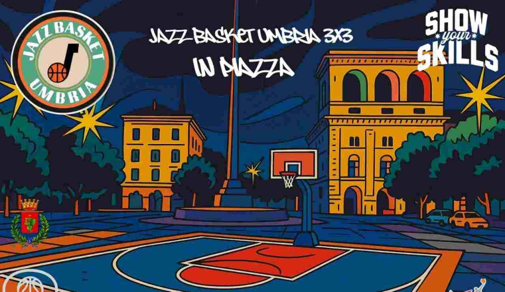 Il grande basket 3×3 sbarca in Piazza Tacito: tre giorni di spettacolo con il Jazz Basket Umbria