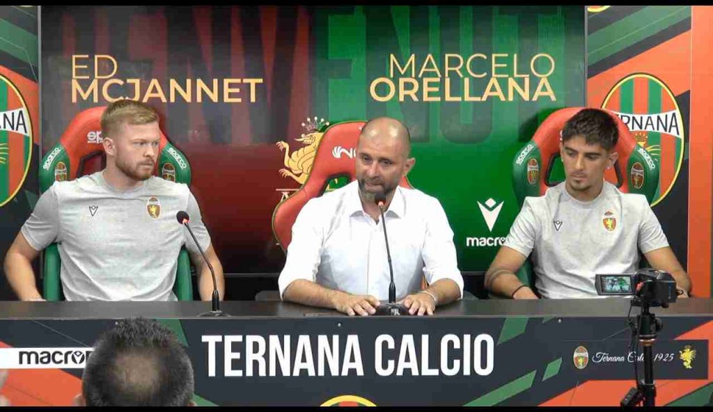 RIVIVI – La conferenza di presentazione di McJannet e Orellana: “La Ternana una scelta facile”