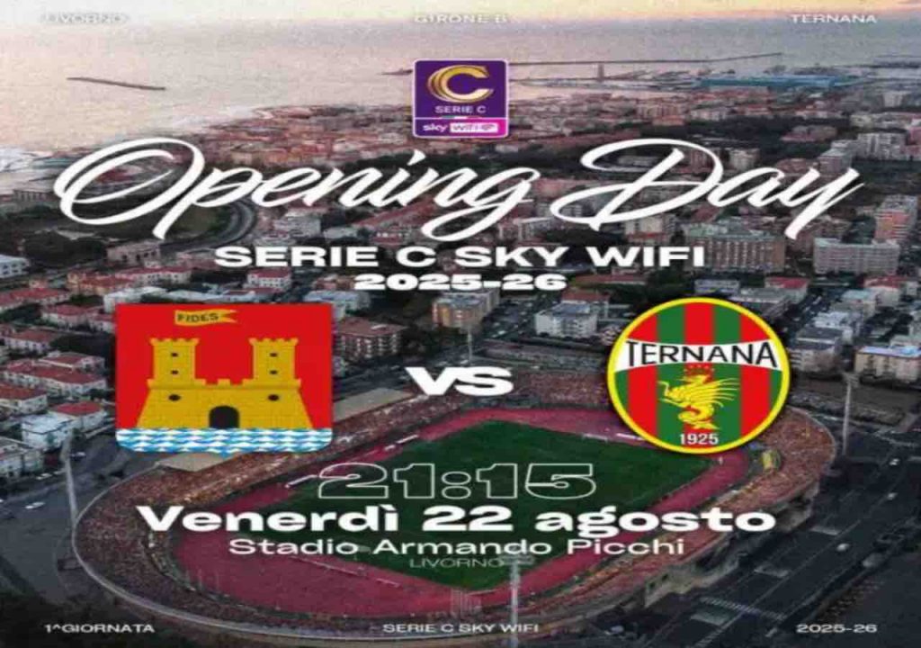 Livorno-Ternana è l’opening day della Serie C Sky WiFi 2025-26
