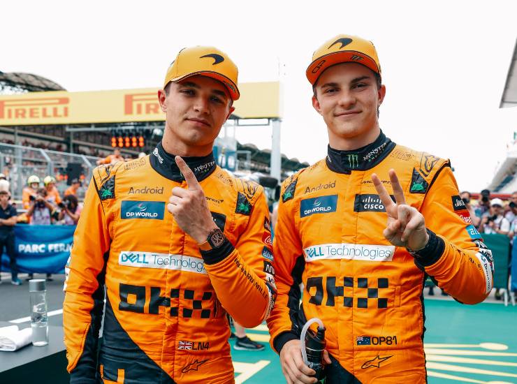 Lando Norris e Oscar Piastri - fonte X - ternananews.it