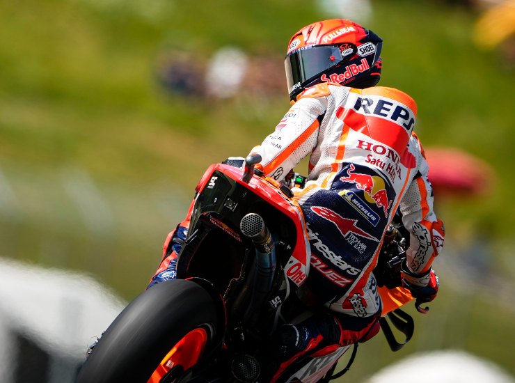 Marquez a bordo della sua moto - fonte X - ternananews.it