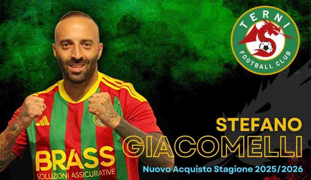 Terni FC, colpo di esperienza: ufficiale l’ex Ternana Stefano Giacomelli