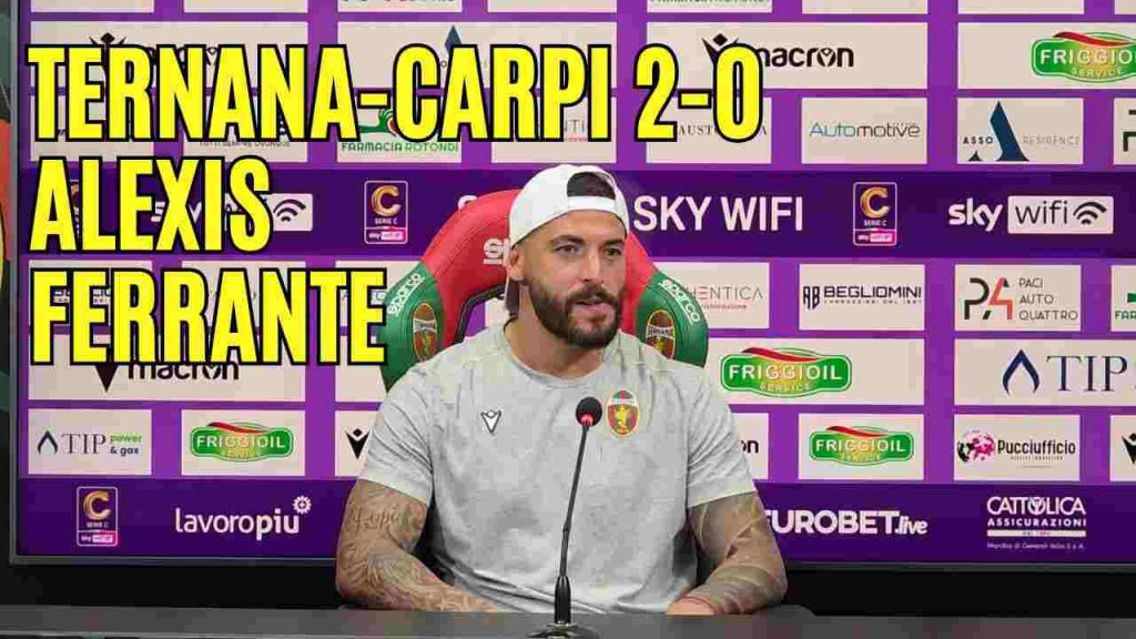 Ternana-Carpi 2-0, la conferenza stampa di Ferrante | VIDEO