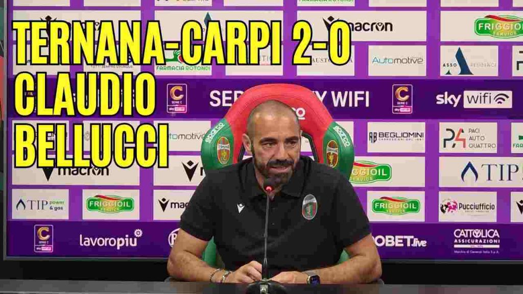 Ternana-Carpi 2-0, la conferenza stampa di Bellucci | VIDEO