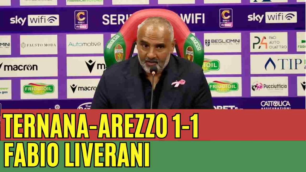 Ternana-Arezzo 1-1, la conferenza stampa di Fabio Liverani | VIDEO