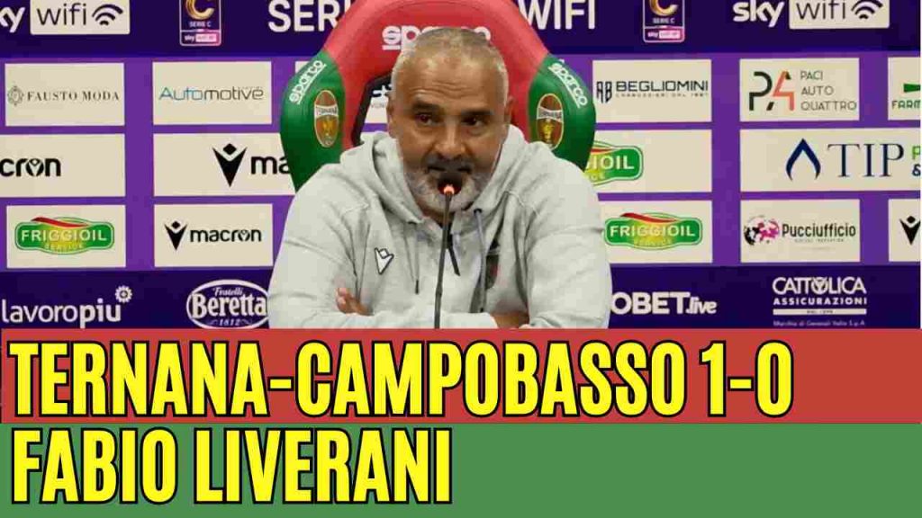 Coppa Italia, Ternana-Campobasso 1-0, la conferenza stampa di Fabio Liverani | VIDEO
