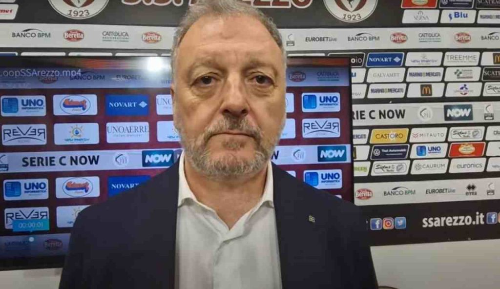Arezzo, il presidente Manzo esalta la squadra: “Siamo la squadra da battere”
