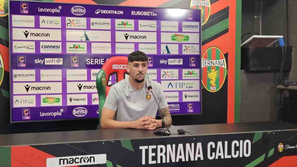 Ternana-Pineto 2-1, Leonardi: “Felicissimo per il mio primo gol in rossoverde”