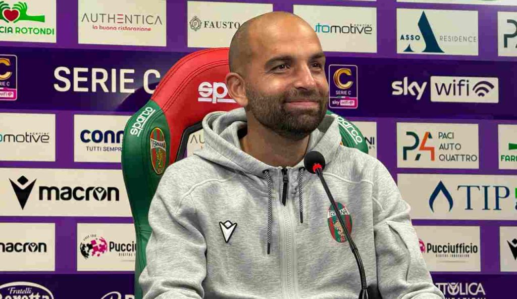 Ternana-Arezzo 1-1, Proietti: “Stiamo crescendo, oggi la riprova”