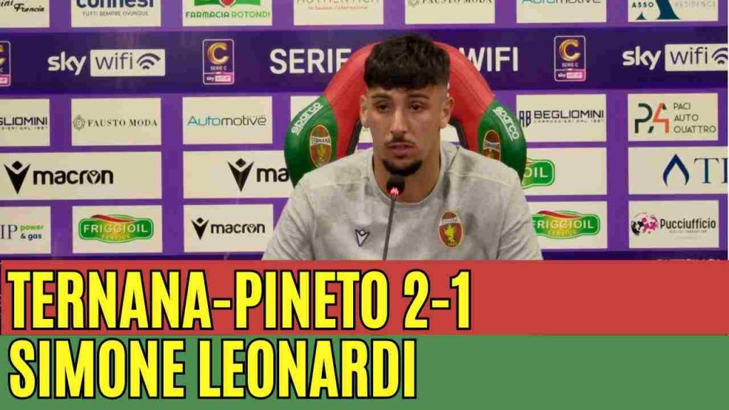 Ternana-Pineto 2-1, la conferenza stampa di Leonardi | VIDEO