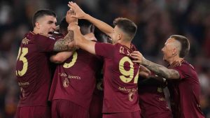 Gruppo calciatori Roma