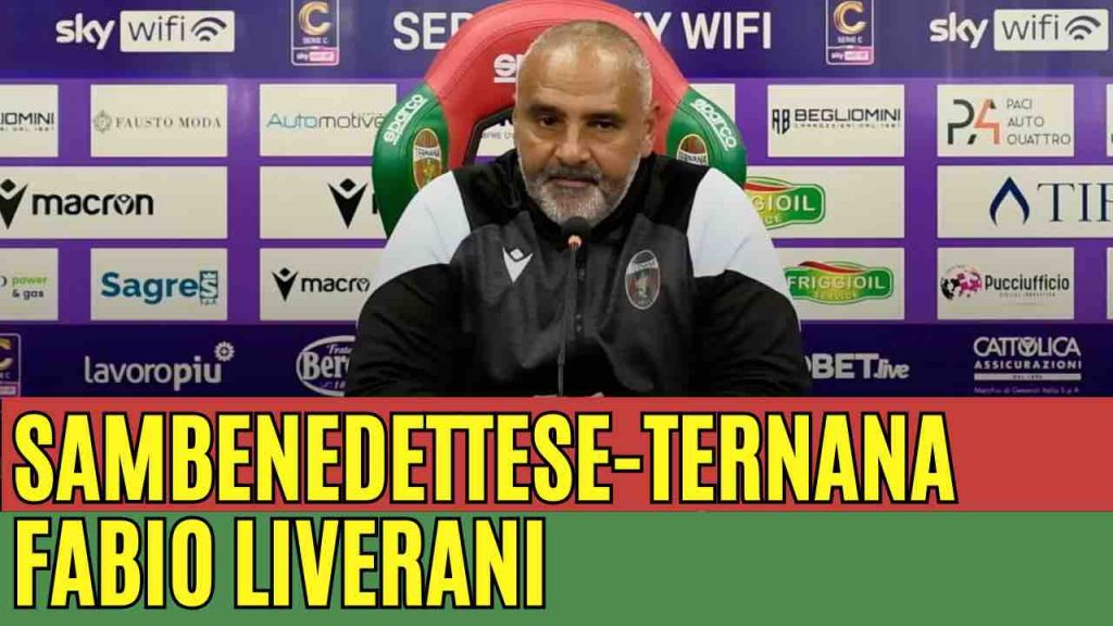 SAMBENEDETTESE-TERNANA, la conferenza stampa di Fabio Liverani | VIDEO