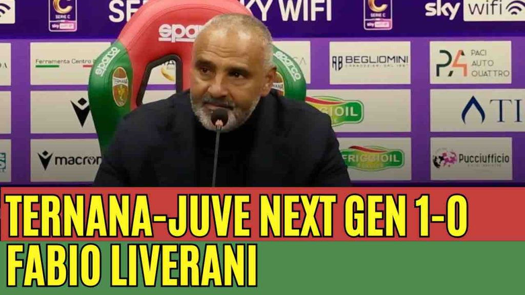 Ternana-Juventus Next Gen 1-0, la conferenza stampa di Liverani | VIDEO