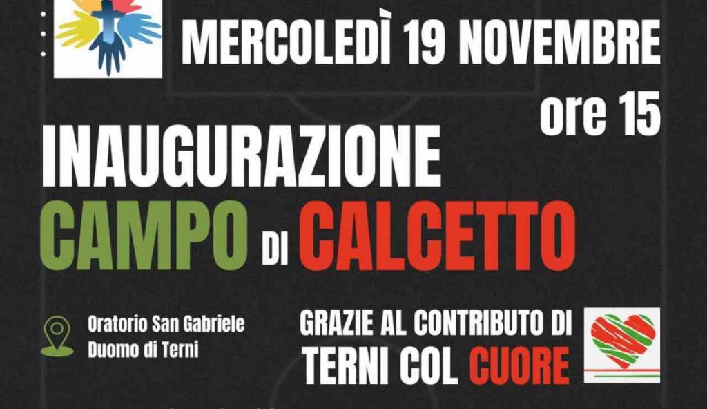 Oratorio del Duomo, mercoledì l’inaugurazione del nuovo campo di calcetto