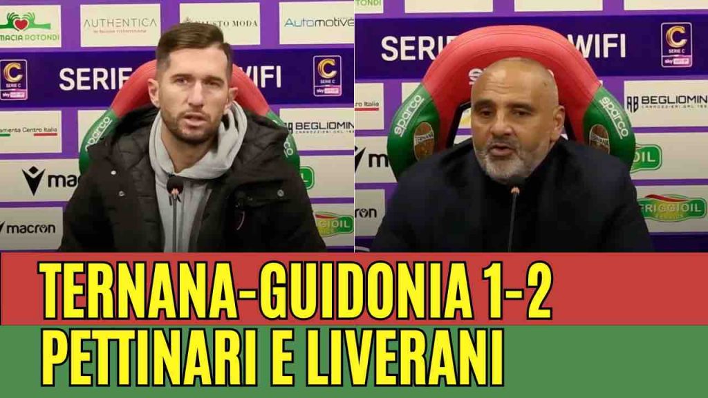 Ternana-Guidonia 1-2, la conferenza stampa di Pettinari e Liverani | VIDEO