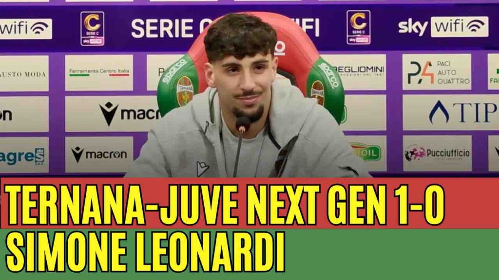 Ternana-Juventus Next Gen 1-0, la conferenza stampa di Leonardi | VIDEO