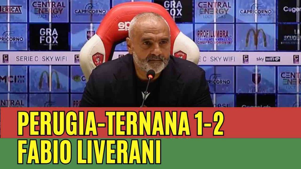 Perugia-Ternana 1-2, la conferenza stampa di Fabio Liverani | VIDEO