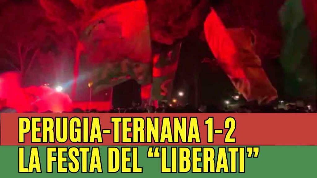 Perugia sconfitto, i tifosi festeggiano la Ternana al Liberati | VIDEO