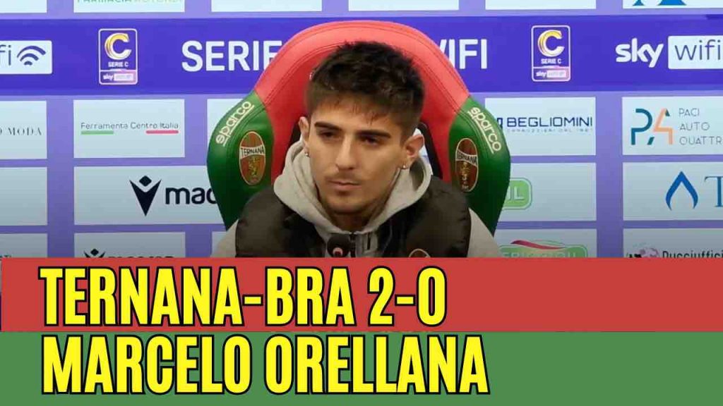 TERNANA-BRA 2-0, la conferenza stampa di Orellana | VIDEO