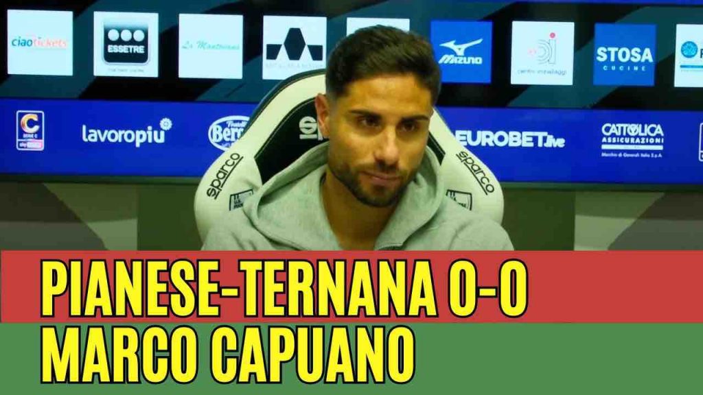 Pianese-Ternana 0-0, la conferenza stampa di Marco Capuano | VIDEO