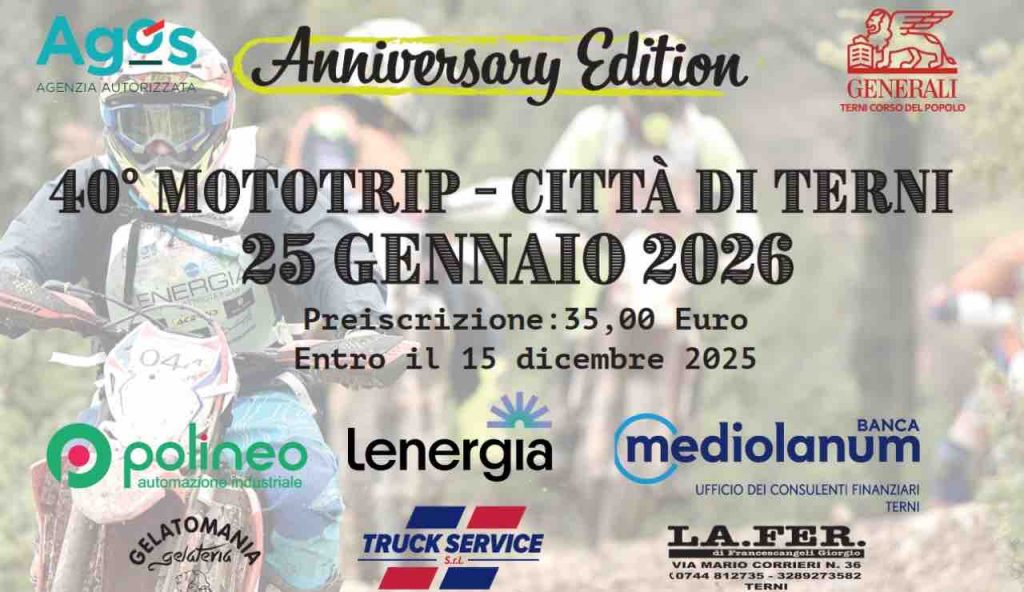 Mototrip di Terni, 40 anni di storia: enduro, passione e inclusione