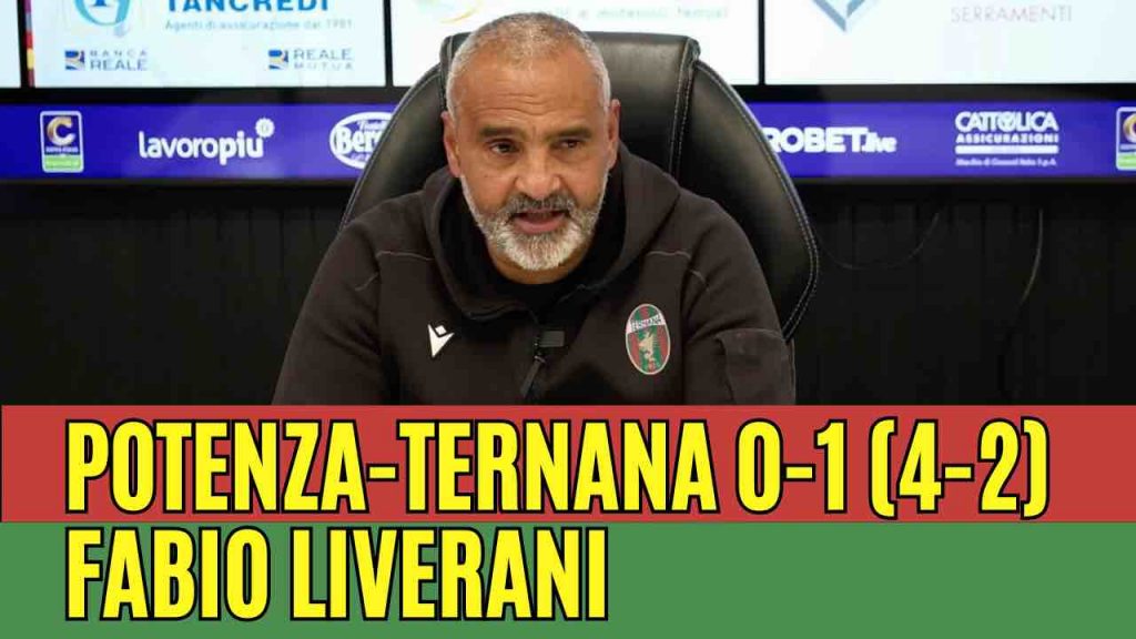 Coppa Italia, Potenza-Ternana 0-1 (4-2), la conferenza stampa di Liverani | VIDEO