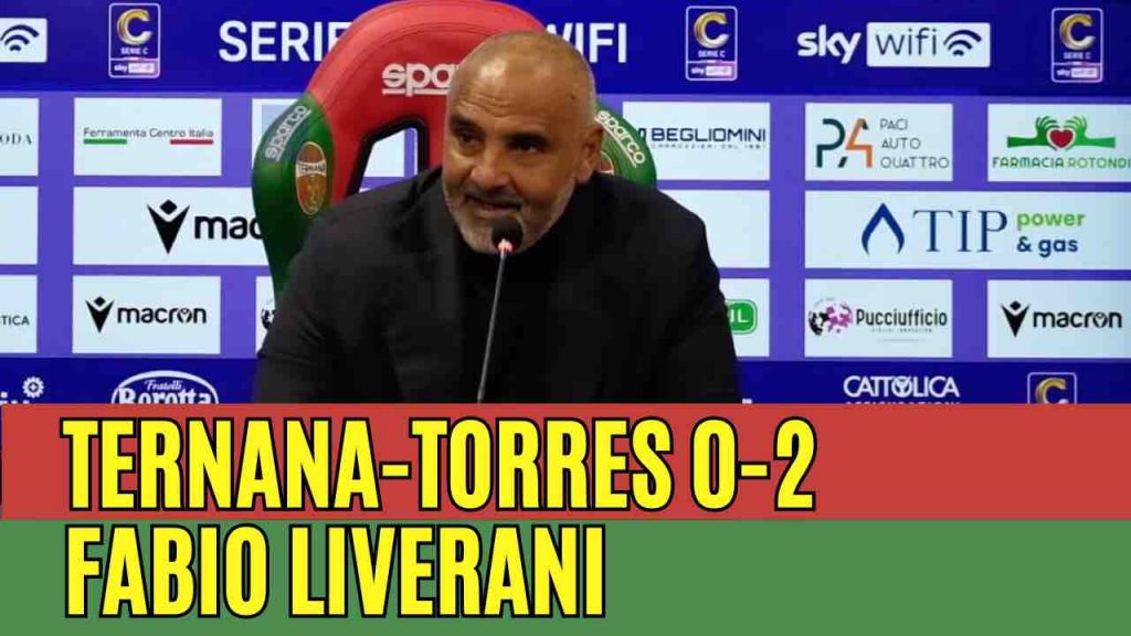 Ternana-Torres 0-2, la conferenza stampa di Fabio Liverani | VIDEO