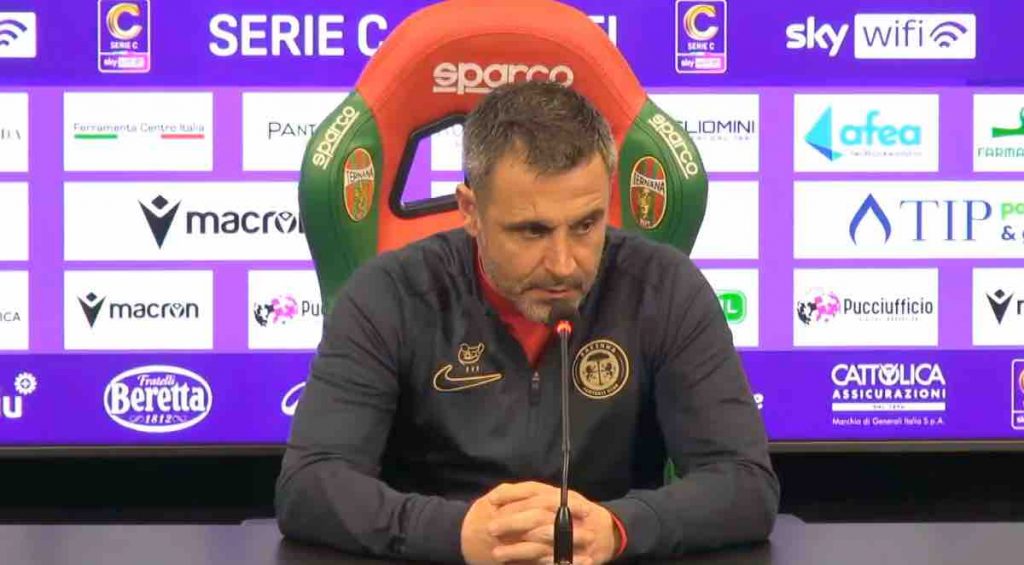 Ternana-Ravenna 2-0, Marchionni: “Secondo tempo brutto, abbiamo smesso di giocare”